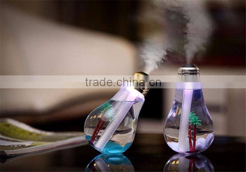 bulb humidifier 2016 Newest Mini humidifier night lights humidifier Colorful bulbs humidifier
