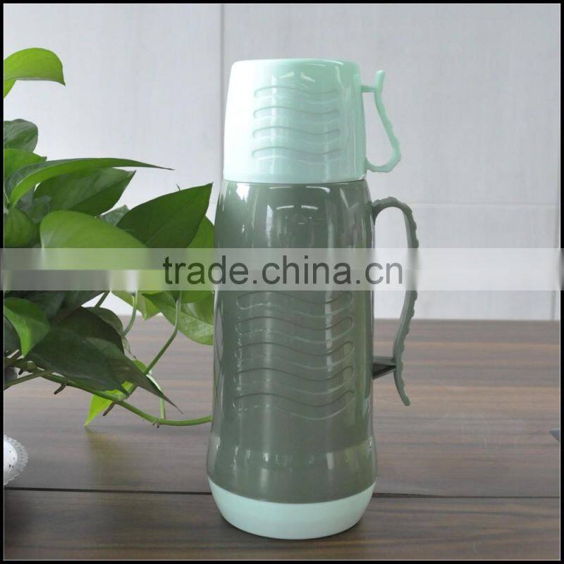 Competitive price 0.45L plastic thermos vacuum flask with handle for sale