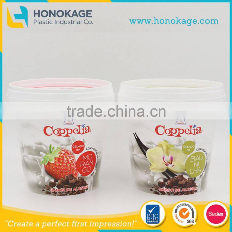 Good supplier disposable ice cream container, high desirable ice cream cup, cold drink cup