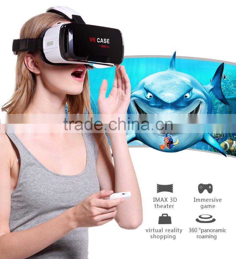 2016 Professional Design VR CASE 6th Generation VR Headset 3D Glasses For Smart Phone