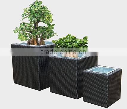 Garden Rattan Flower Pot
