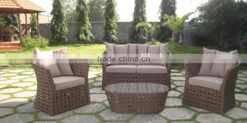 Outdoor rattan sofa set