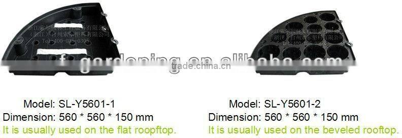 PP Plastic Black Sqaure shaped Module for Vertical Garden Rooftop