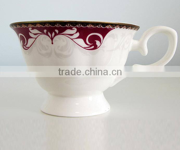 Porcelain tea sets High quality bone china coffee cups set ceramic coffee cup and saucer wedding gift 17pcs tea set