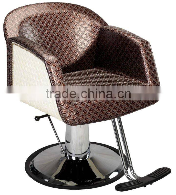 Round Base Modern Hydraulic barber chair hair cutting chairs with pedal wholesale barber supplies F-007-53B