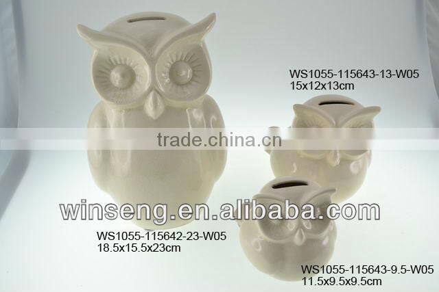 Porcelain Matte Pink Color Small Piggy Bank WS1043-24101