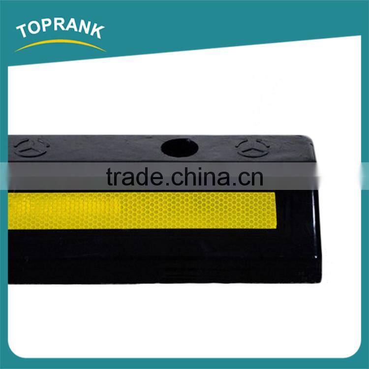 High quality garage safety parking stopper, rubber car wheel stopper