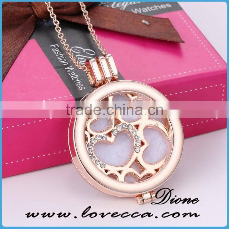 In Stock Hot Sale Fashion Diffuser Locket Perfume Locket Necklace