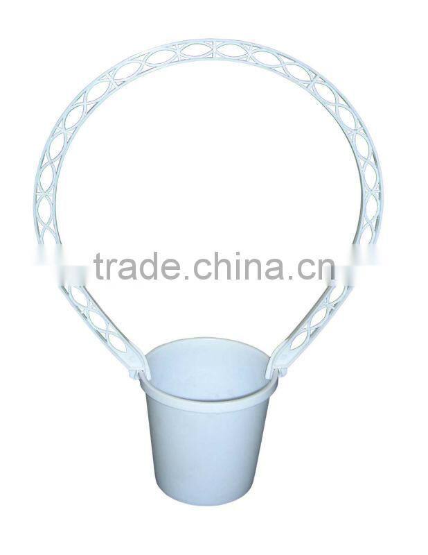 White Plastic Furneral Basket Container