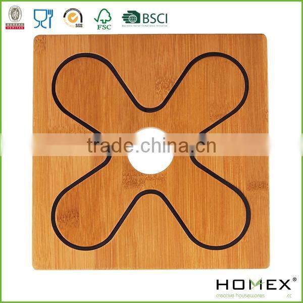 Elegant wood trivets promotion/HOMEX-FSC,BSCI