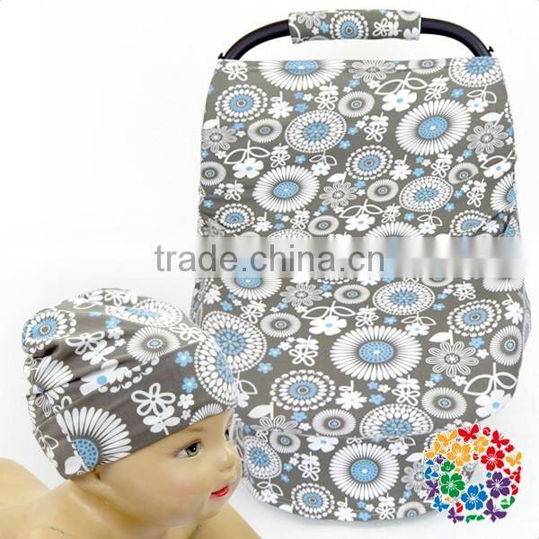 Elastic Baby Car Seat Cover Stripe Nursing Cover OEM Service Shopping Cart Cover