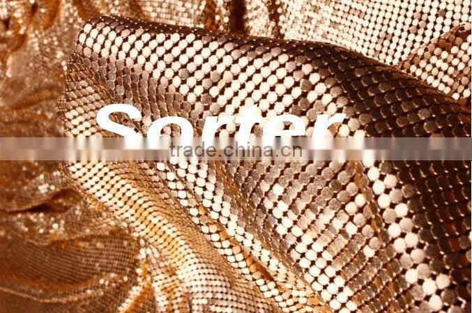 metal fabric sequin cloth metallic cloth metal wire mesh curtain