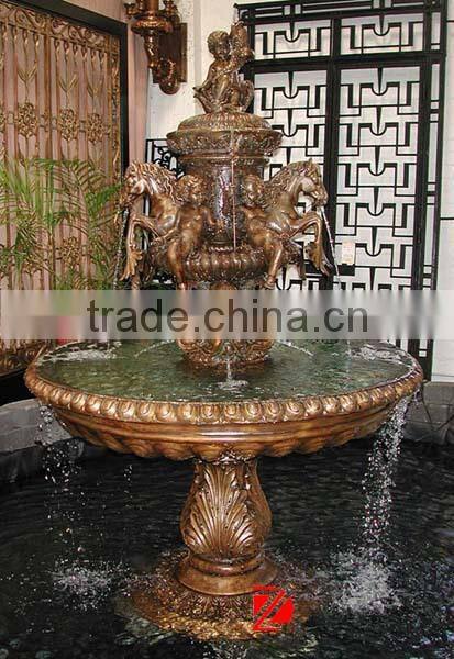 Large bronze indoor horse water fountain sale