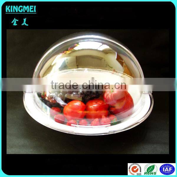 Rectangle shape acrylic large plastic hemisphere dome