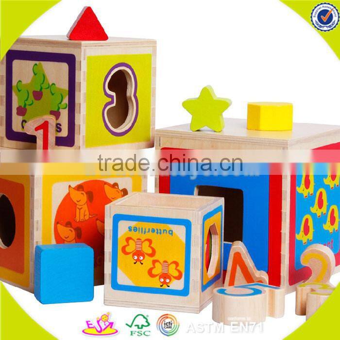 wholesale educational folding sorting box,Hot selling folding sorting box,top quality folding blocks cup stack toy W13D061