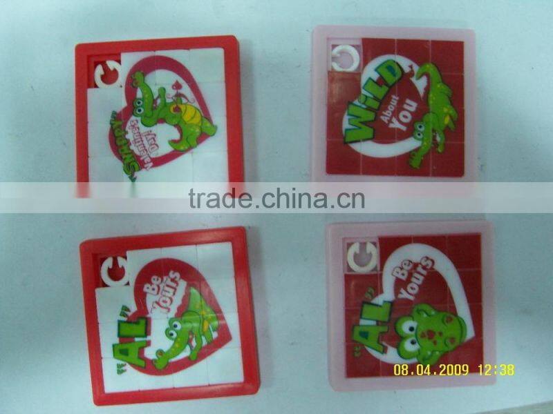 educational puzzle,plastic sliding jigsaw puzzle