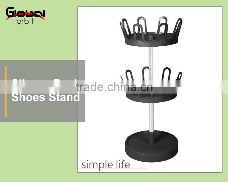 Simple designs Vinyl Coated Boot Tidy Storage Stand 4 Tier Metal Shoe Rack