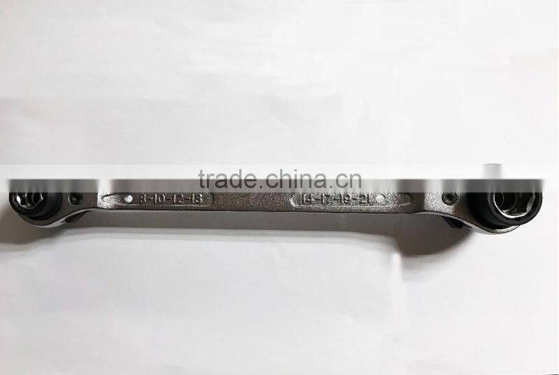 Double head 8 in 1 ratchet wrench