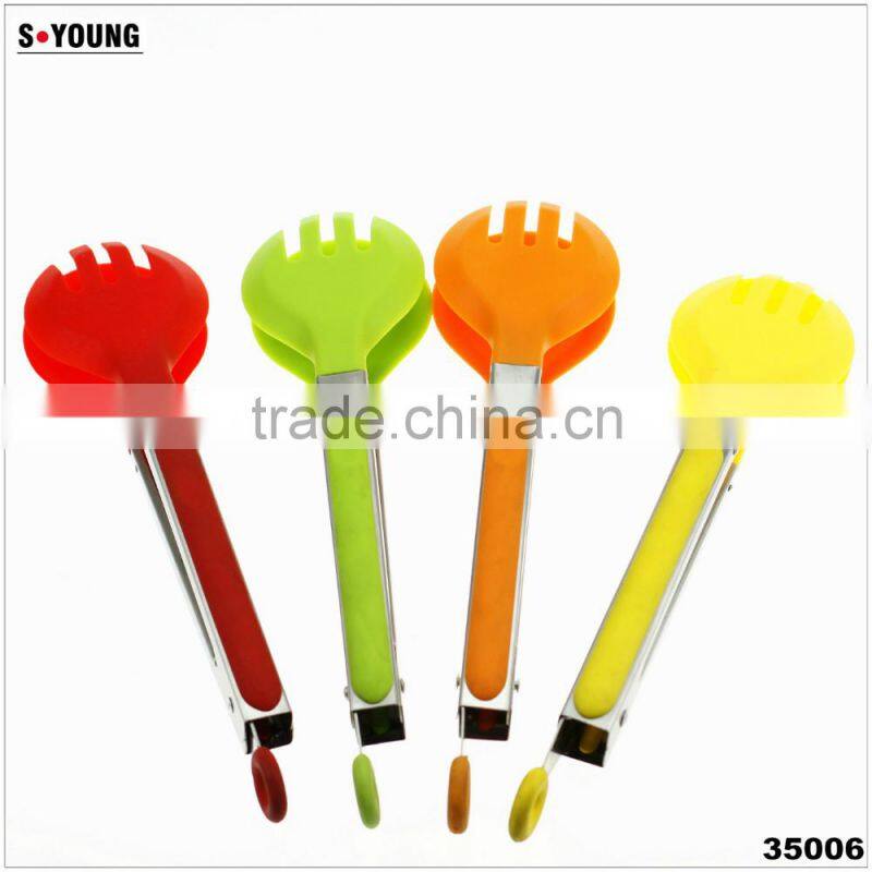 35006 Nylon Kitchen Tongs BBQ Cooking Food salad Tongs
