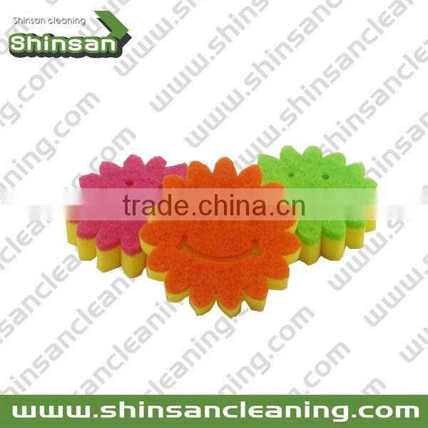 2017 Hot selling sponge scouring pad/dish washing sponge/kitchen sponge