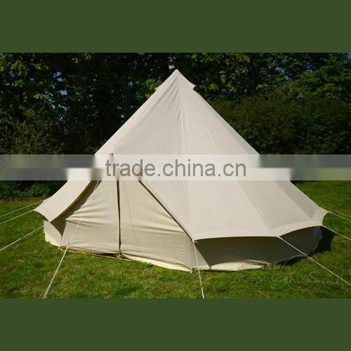 Outdoor high quality cotton canvas Bell Tent for camping