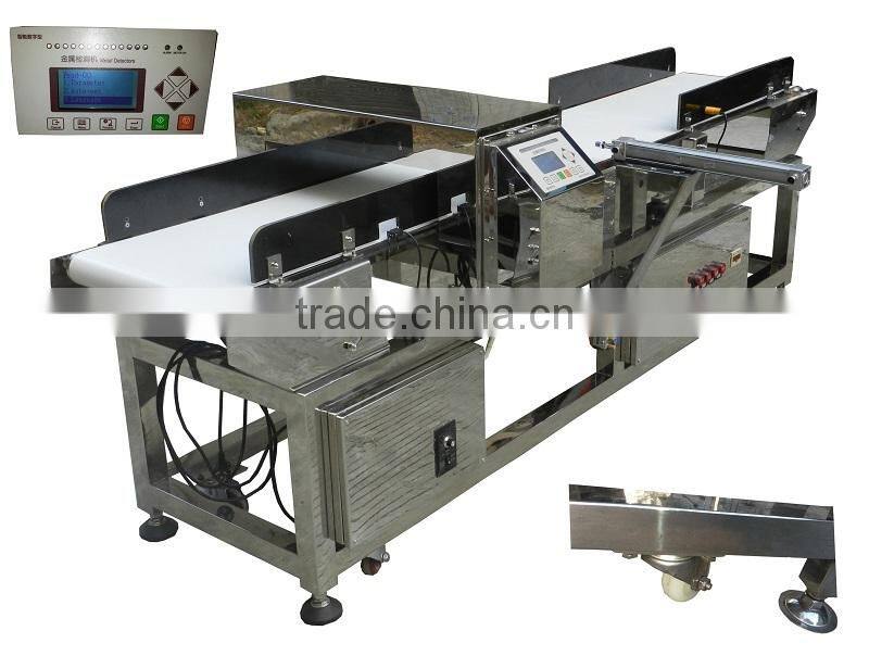belt conveyor plastic metal detector separator machine