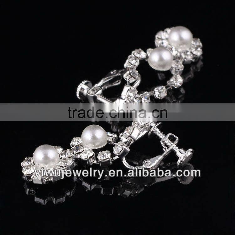 Fashion Rhinestone And Crystal Wedding Decoration Pearl Bridal Jewelry set