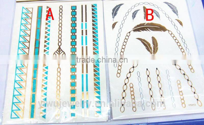 T001-013 Women Beauty And Personal Care Body Art Tattoo Sexy Glitter Sticker Tattoo