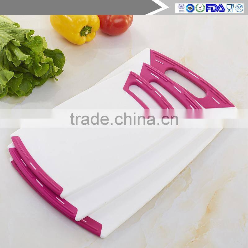 Manufacturers selling high-quality environmental family kitchen3 piece cutting board plastic set