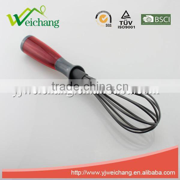 WCA512 Premium Nylon utensils EGG WHISK Cooking Utensil Gadgets Set with Storage Stand (Multi-color)