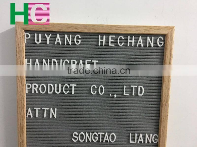 12 x 18 wooden letterboard plastic letters black felt from China