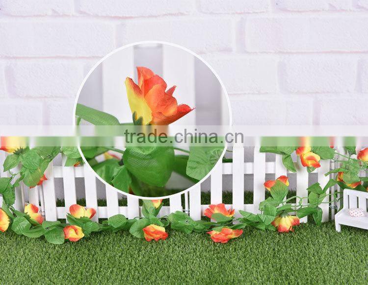 artificial hanging vine plant silk leaf garland