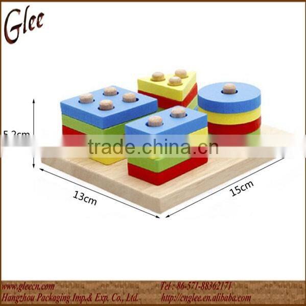 Babby wooden building blocks toy
