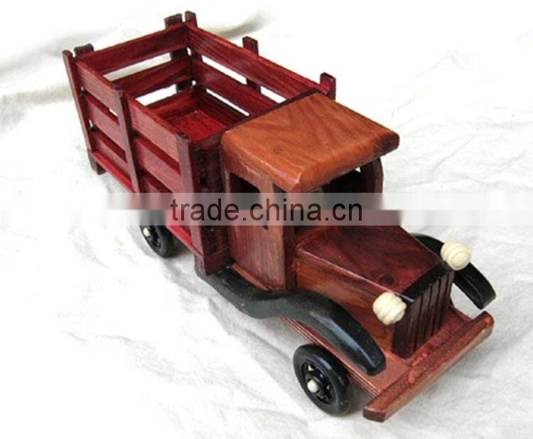 Custom lovely nice-looking kids wooden toys mini truck model for kids