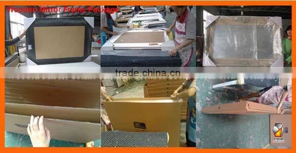 Antique Wooden Art Deco Mirror Frame