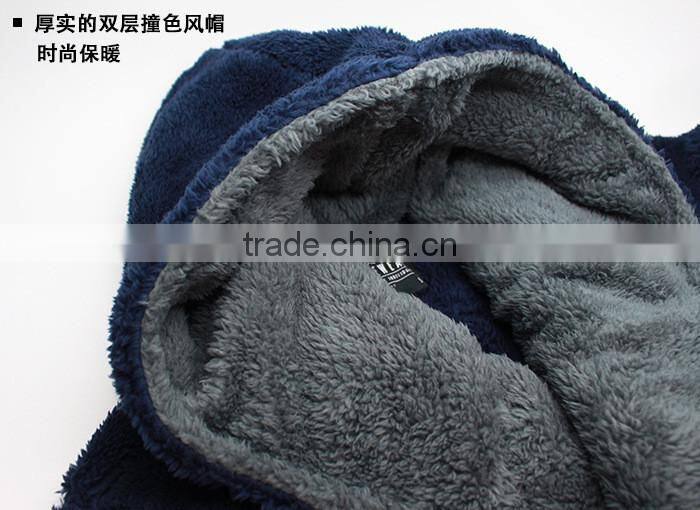 100% polyester shaggy fleece men's robe, men's hoodies bathrobe,fluffy bath robe