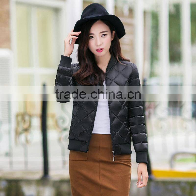 wholesale 100% cotton sateen custom embroidered winter bomber jacket