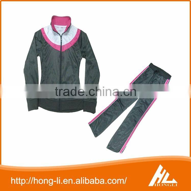 OEM design high quality 100% cotton ladies velour tracksuits