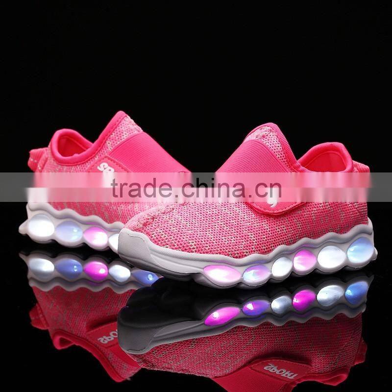 7 color light up flashing led children sneakers wholesale