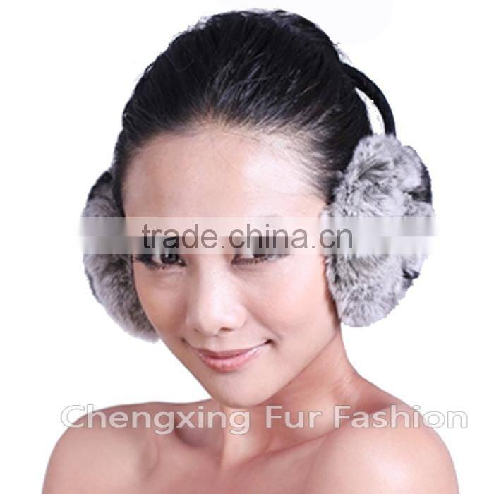 CX-EM-03N Winter Fashion European Pretty Real Rex Rabbit Earmuffs