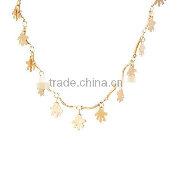 2014 cheap unique style bronze link chain necklace