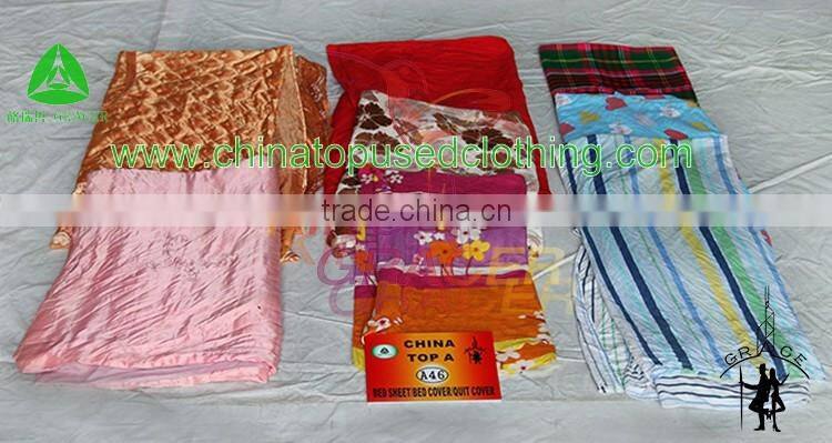 Factory wholesale used bed sheet,cheap second hand bed sheets