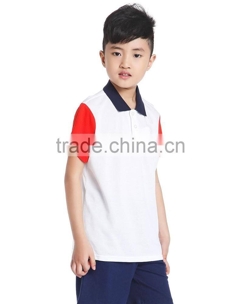 Hot sale high quality new kids polo shirt Summer boy's POLO t shirt made in China