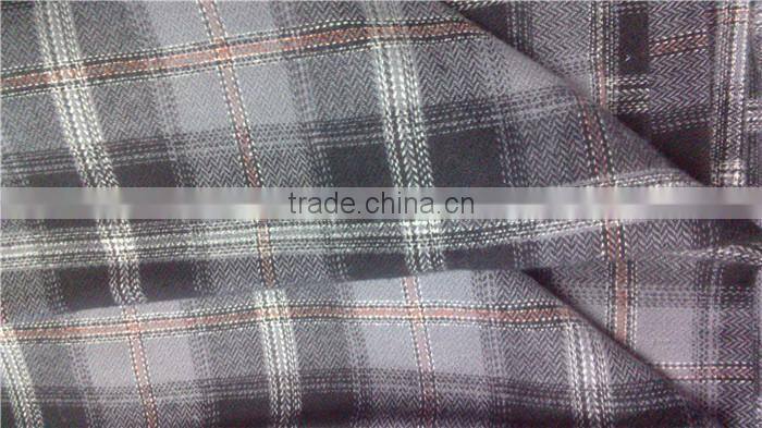 cotton woven yarn dyed plaid flannel fabric
