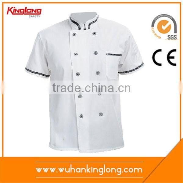 high quality cotton Stand collar Double-breasted sushi chef uniforms