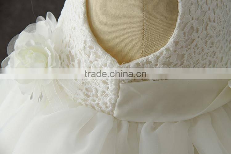 New White girls Lovely wear cheap wholesale children frocks design girls flower party dresses Fluffy baby first Communion dress