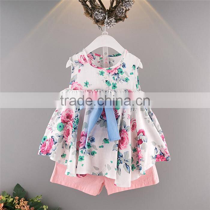 SS-982G Cheap Clothes From Turkey Kids Clothing Company Floral Baby Girl Clothes