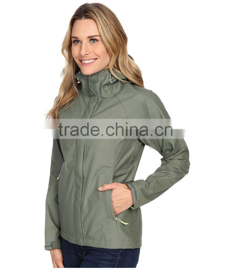 Women Lightweight Packable Waterproof Rain Jacket
