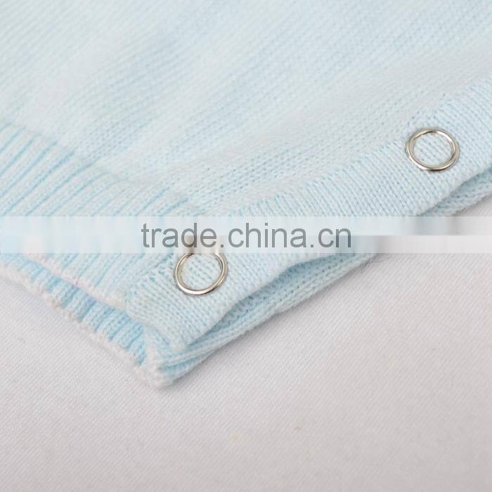 100% cotton long sleeve baby boy organic romper