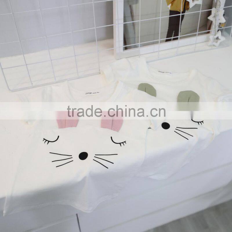 2017 new design shirts kids cartoon cotton t shirt halloween cosplay child costume